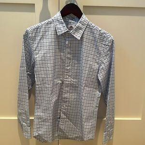 Boys Thomas Mason for Crewcuts Cotton Button Down Plaid Shirt - Size 14